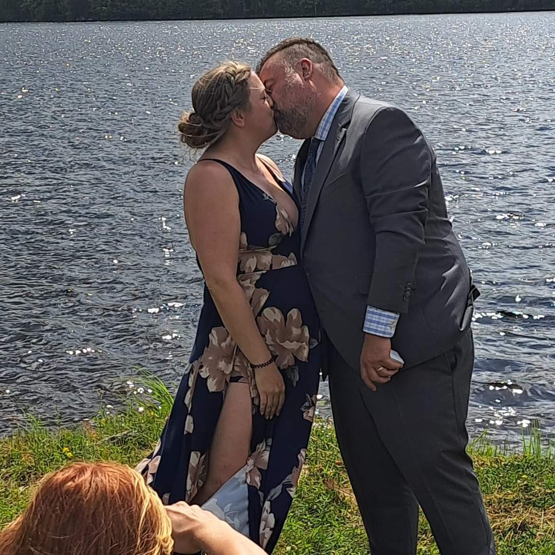 radioimagingatb's tweet photo. A surprise a year and a half in the making.  Married and danced to Ray Lamontange for the first dance at midnight, now we get to see him in September at Massey Hall.  Perfect. #surprisewedding #Raylamontange 
#married https://t.co/IbeV8tcTRC