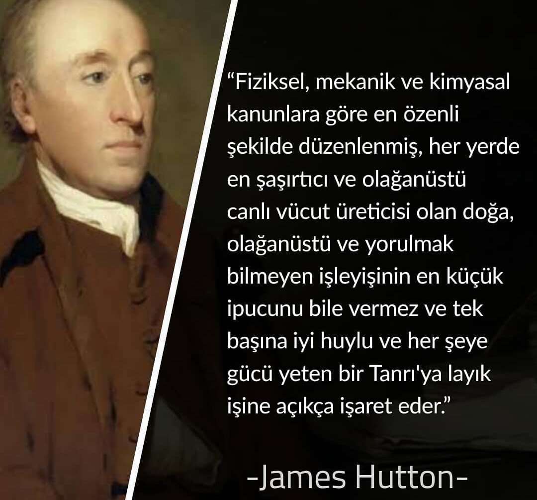 Jeoloji (Yer bilimi)

Gaşiye 20
Yeryüzünün nasıl yayıldığına bakmazlarmı.

James Hutton, 18. yüzyılda yaşamış İskoç hekim, jeolog, modern jeolojinin babası olarak kabul edilir.