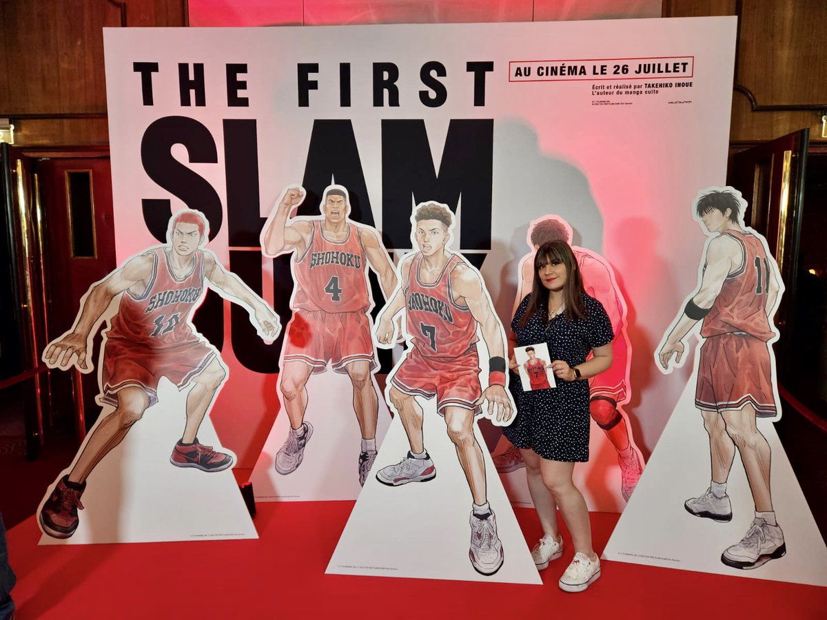Je suis à l’AVP de SLAM DUNK ! J’ai si hâte de revoir ce film et surtout ici au <a href="/LeGrandRex/">Le Grand Rex</a> !!
Merci frérot <a href="/FranckSegarra/">Segarra Fra[N]ck</a> pour la photo 🏀
Je vous rappelle que vous pouvez aller le voir sans avoir lu le manga ou maté l’anime. C’est une réussite ✨ Il sort le 26 juillet 🥰