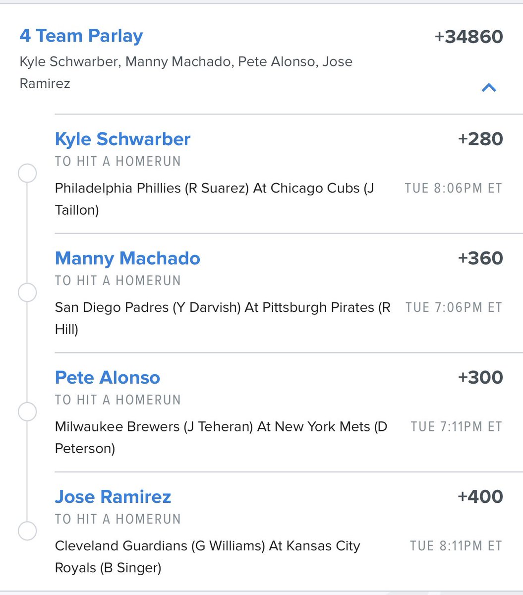 #MLB Mega Lottery Pack 💣 (+34,860)

Like this post for a chance to win $5,000 CASH after this parlay hits.  Let’s ride 🎯