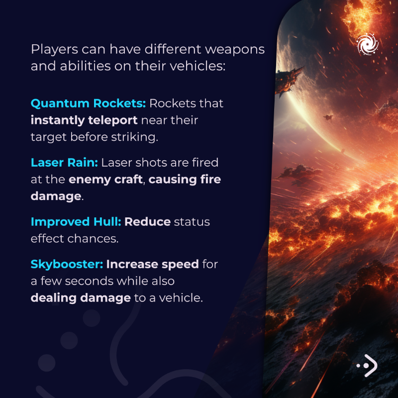 ExoWorldsNFT's tweet photo. Unleash the power of futuristic vehicles in #ExoWorlds! 🚀

From sleek hover cars to mind-blowing space cruisers, the possibilities are endless. 🤩

Join our Whitelist to see more 👉🏻 https://t.co/6lZgWdLznC

#VeChain #BNBChain $VET $EXO $BNB