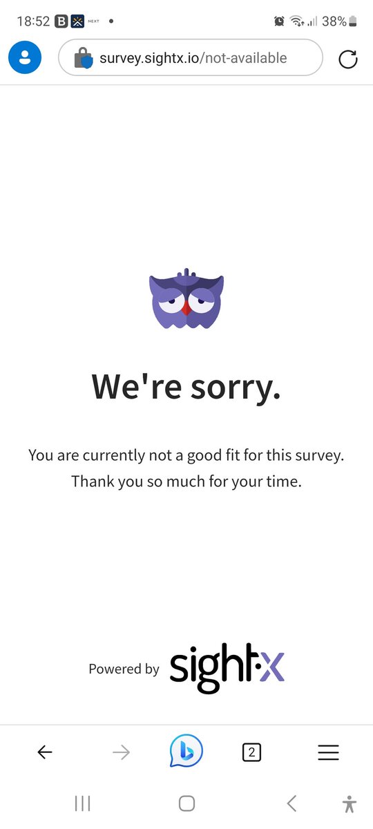 Took an <a href="/SuperValuIRL/">SuperValu Ireland</a> survey today Nd when I got to Q9. Where do you do your main shop. I didn't choose <a href="/SuperValuIRL/">SuperValu Ireland</a> and then got this message. Easy to get good results I suppose if you cherry pick your participants
