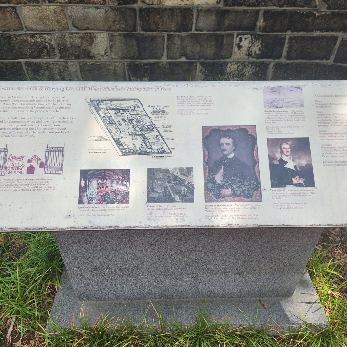 Grave of Edgar Allen Poe in Baltimore City #EdgarAllanPoe