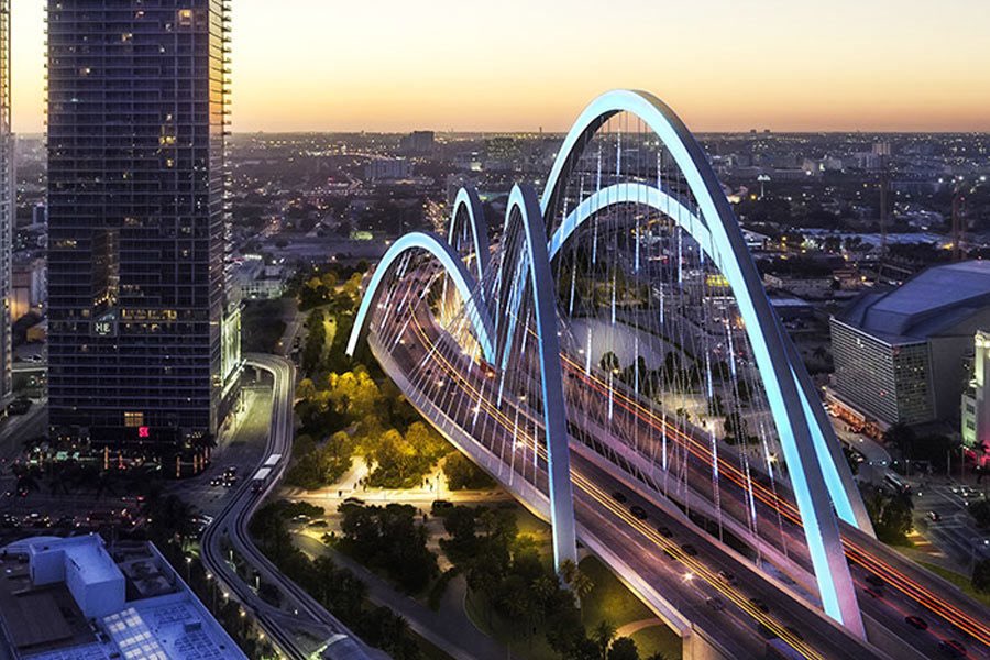 Miami’s signature bridge is now set to be completed by 2027, a major difference from its original 2023 completion date. The project budget remains at $840 million all despite Miami citizens wanting trains and expansion of metro! @MyFDOT_Miami @MiamiDadeCounty