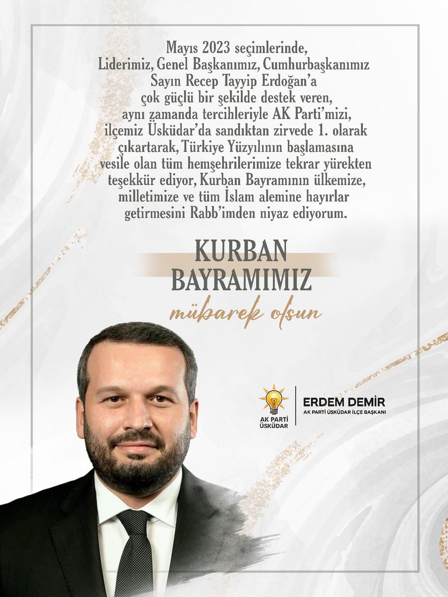 Paylaşmanın bereketini hissettiğimiz #KurbanBayramı'nın hepimiz için hayırlara vesile olmasını diliyorum. 

Bu vesileyle başta ülkemiz olmak üzere tüm İslam aleminin Kurban Bayramını tebrik ediyorum.

<a href="/osmannnurika/">Osman Nuri Kabaktepe</a> 
<a href="/ak_uskudar/">AK Parti Üsküdar</a>