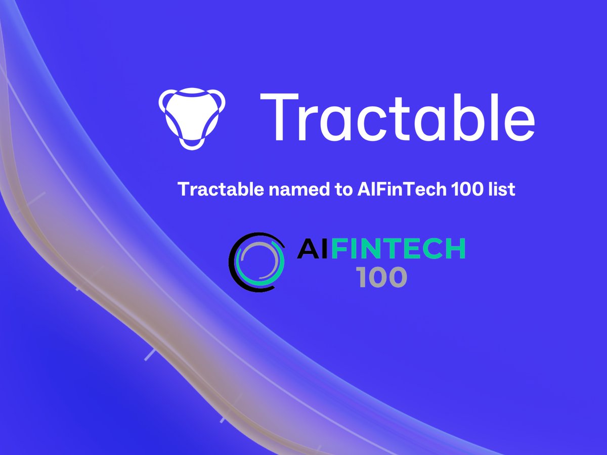 We're honored to land on <a href="/Fintech_Global/">FINTECH GLOBAL</a>'s annual AIFinTech 100 list recognizing the world's most innovative #AI companies shaping the future of financial services.

Check us out in the report, available for download here: hubs.la/Q01V_7WT0