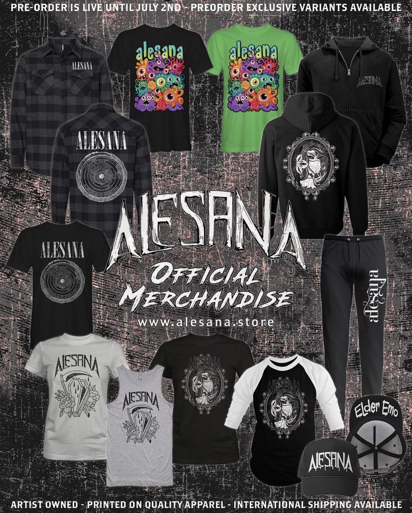 pre-order is live until July 2nd. love you guys! Kansas City tonight! link here Alesana.store