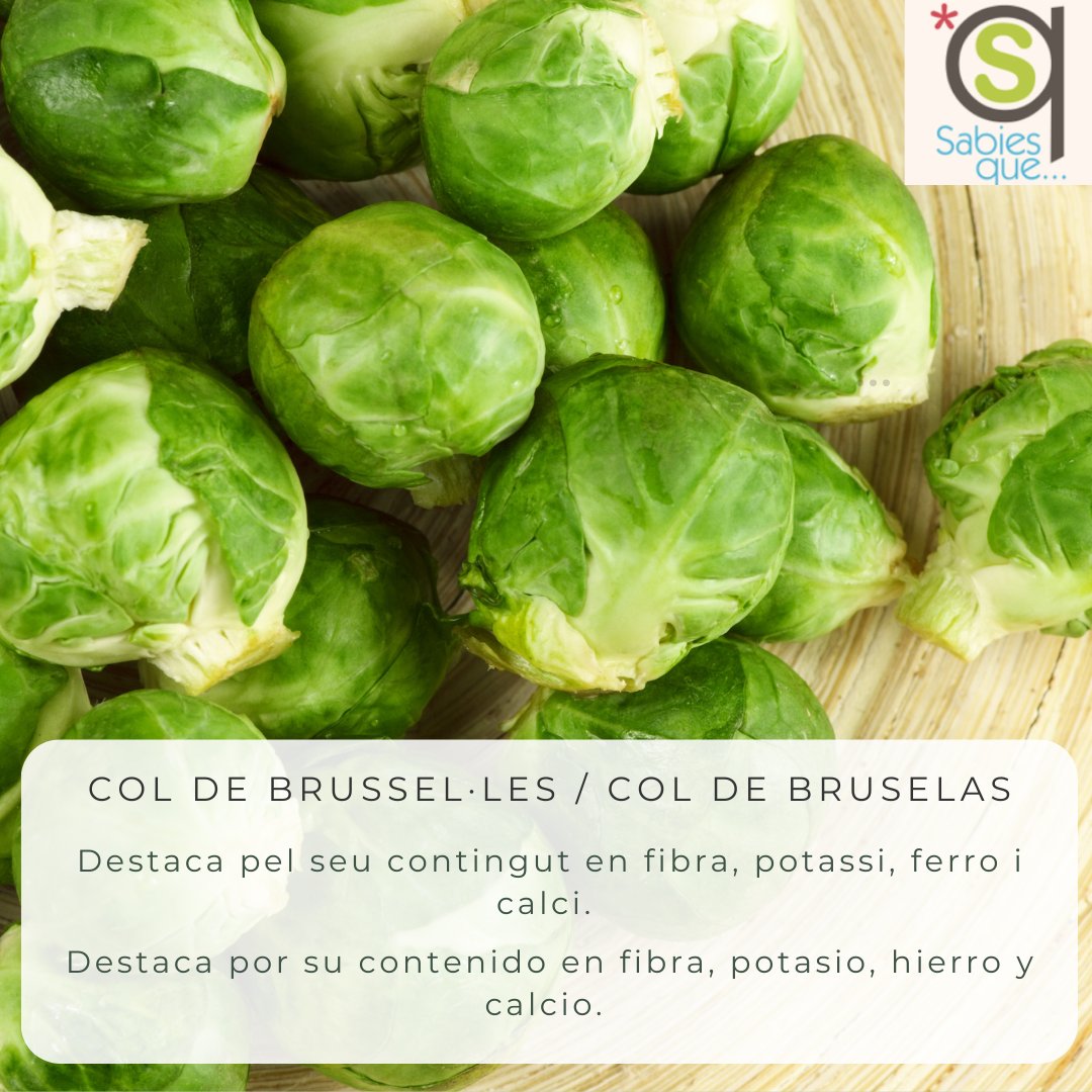 Sabiesque's tweet photo. La col de Bruselas es una excelente fuente de vitamina C, un antioxidante clave que ayuda a fortalecer el sistema inmunológico, favorece la salud de la piel y promueve la absorción de hierro.

Síguenos en instagram @sabiesque https://t.co/tUYLGqkdCe