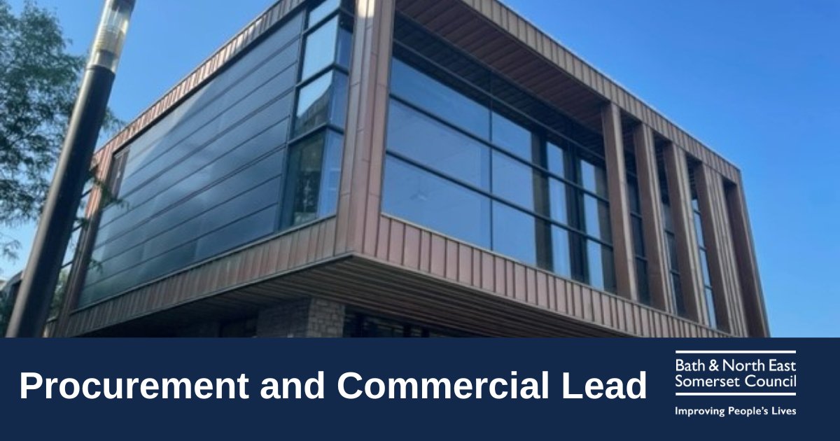 We are recruiting  for a  Procurement and Commercial Lead within the Place Management Directorate. 
Click below for full details. ⬇️

#procurement #procurementjobs #bathjobs #bristoljobs

ow.ly/a8kp50OXj0m