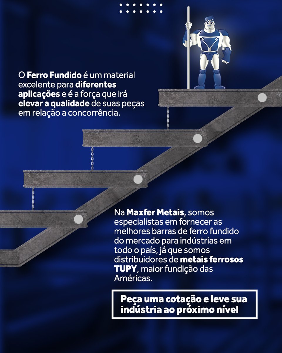 maxfermetais's tweet photo. Não se contente em ficar no mesmo nível!

Faça parceria conosco e eleve-se acima da concorrência com ferros fundidos da marca FUCO®. 🚀

☎ (11) 3933-3900
📩 vendas@maxfer.com.br

#FC300 #FE45012 #FE55006 #ferrofundido #industriametalurgica #materiaisparaindustria #tupy https://t.co/a7dva6gakq