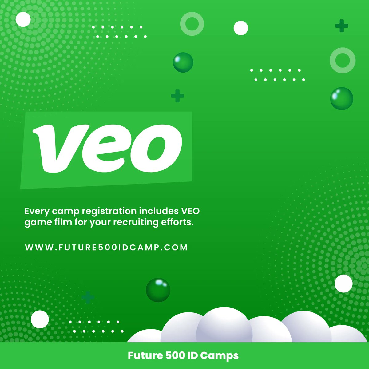 Partnering with Veo, Future 500 provides the best video identification of any boys soccer camp. Every camp registration includes Veo Game Film for your recruiting efforts.