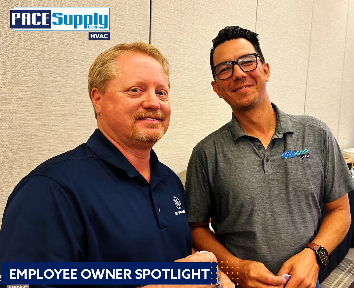 PACESupplyCorp's tweet photo. Here's a shout-out to PACE Supply's HVAC Division manager, Dave Tande and HVAC Outside Salesperson, Matt Castillo!

They're part of the most exciting HVAC team in the industry and part of what makes PACE Supply unique. 

Great Job, Dave and Matt!

#PACESupply https://t.co/RVPVxQjN2H