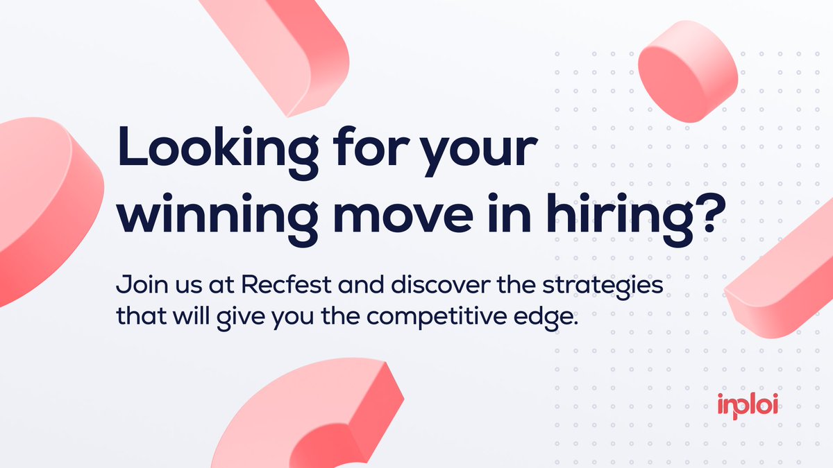 inploi's tweet image. We&apos;re looking forward to meeting you at #Recfest2023 next week ☀️ 🥳

It&apos;s time to say goodbye to guesswork and hello to a game-changing recruitment approach.

Don&apos;t miss out on your chance to make the winning move - make sure to join us for some festival fun! 🏆