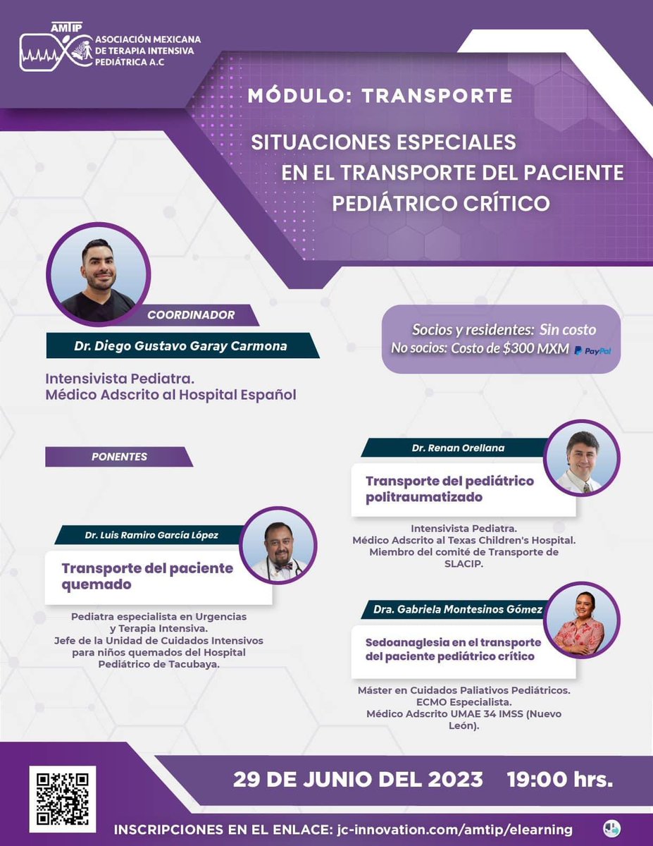 ¡Es este Jueves 29 de junio del 2023 a las 19 horas!

Desde el paciente quemado, politraumatizado y la sedoanalgesia en estos pacientes.

29 de junio del 2023 a las 19 horas.

Inscríbete en el link jc-innovation.com/amtip/elearnin…