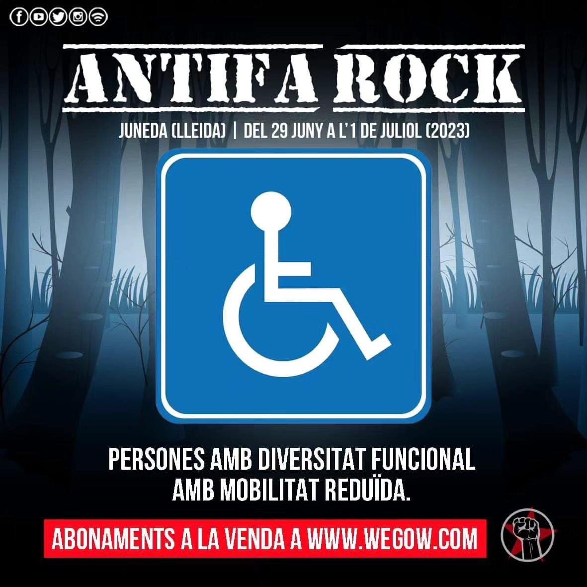 La gente con movilidad reducida podrá aparcar en el parking de backstage presentando su tarjeta de diversidad funcional junto a su DNI. Podrán acceder al párking con un acompañante.