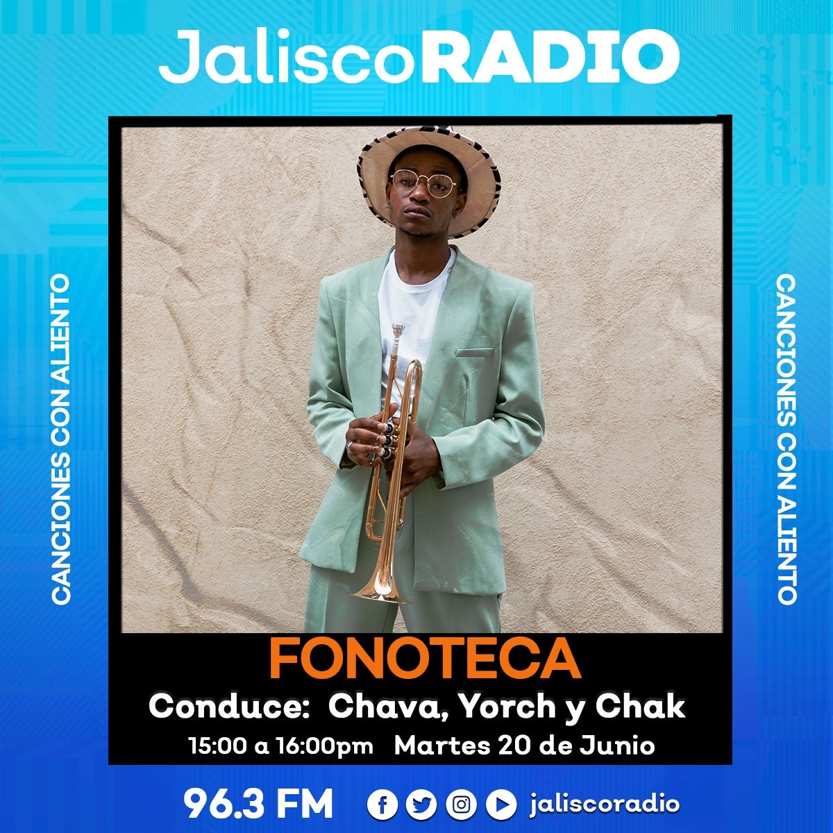 JaliscoRadio's tweet image. 📻🎶 Esta tarde escucha nuestro programa #Fonoteca en punto de las 3:00 p.m. a través del 96.3 FM. 

Disfruta de buena música sintonizando #JaliscoRadio.