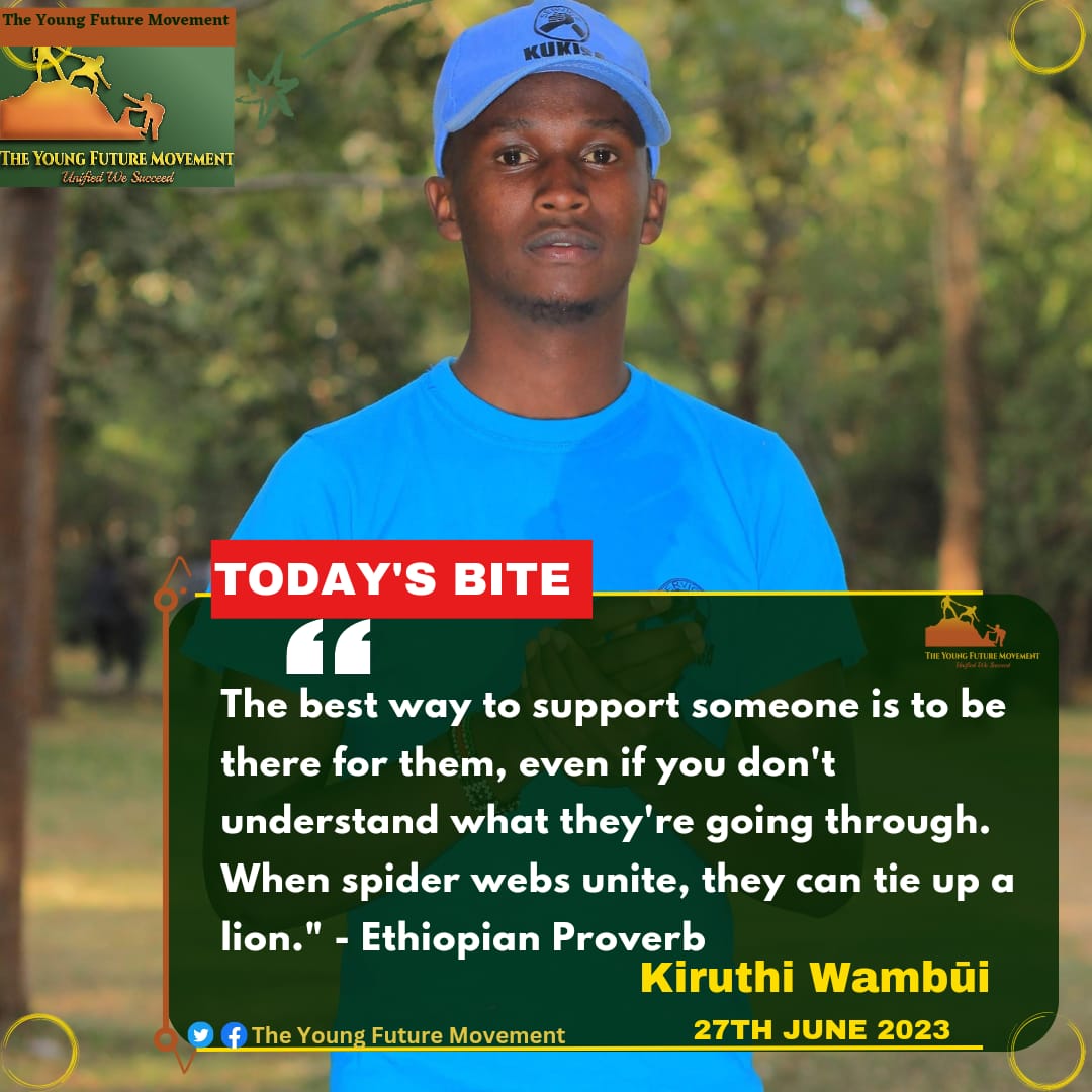 Unity among the youth is a powerful force that holds much potential to positive changes.

#TheYoungFuture
#UnifiedWeSucceed

 JKIA|Bill Gates| KPLC| NHIF