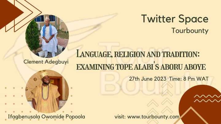 TourBounty_'s tweet photo. Meet our speakers;

@Ifagbenusolapo1 holds a degree in history and diplomatic studies. 

A seasoned Onisese(traditionalist), he is a music lover, a singer and enjoys playing golf

He teaches Ifa and traditional Yoruba culture at the Institution of Ifa for beginners.

#TourBounty https://t.co/k8XuQqmq3p