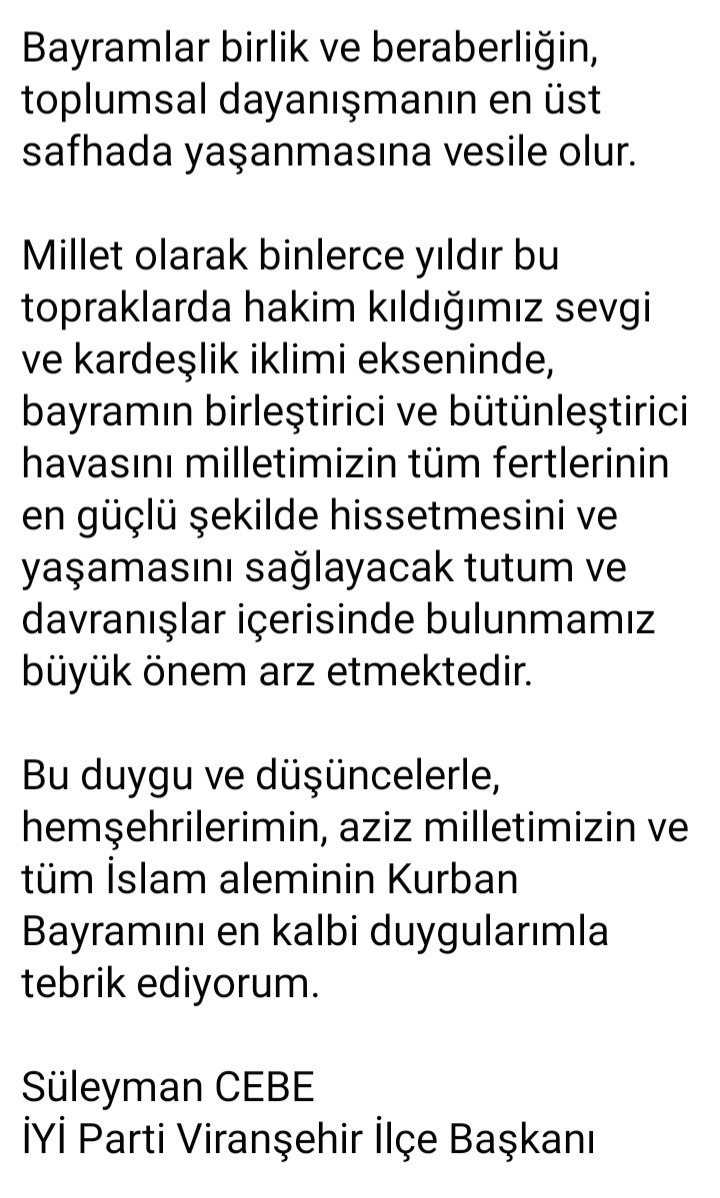 VIRANŞEHIR İYİ PARTİ (@iyi_viransehir) on Twitter photo 