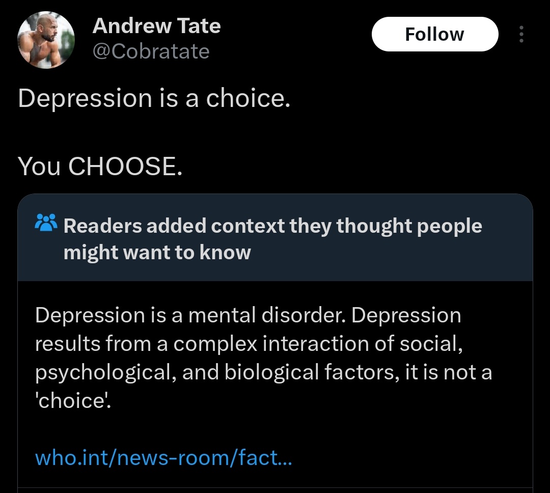 Why Andrew Tate's Tweets About Depression Caused an Uproar - Personal  Trainer