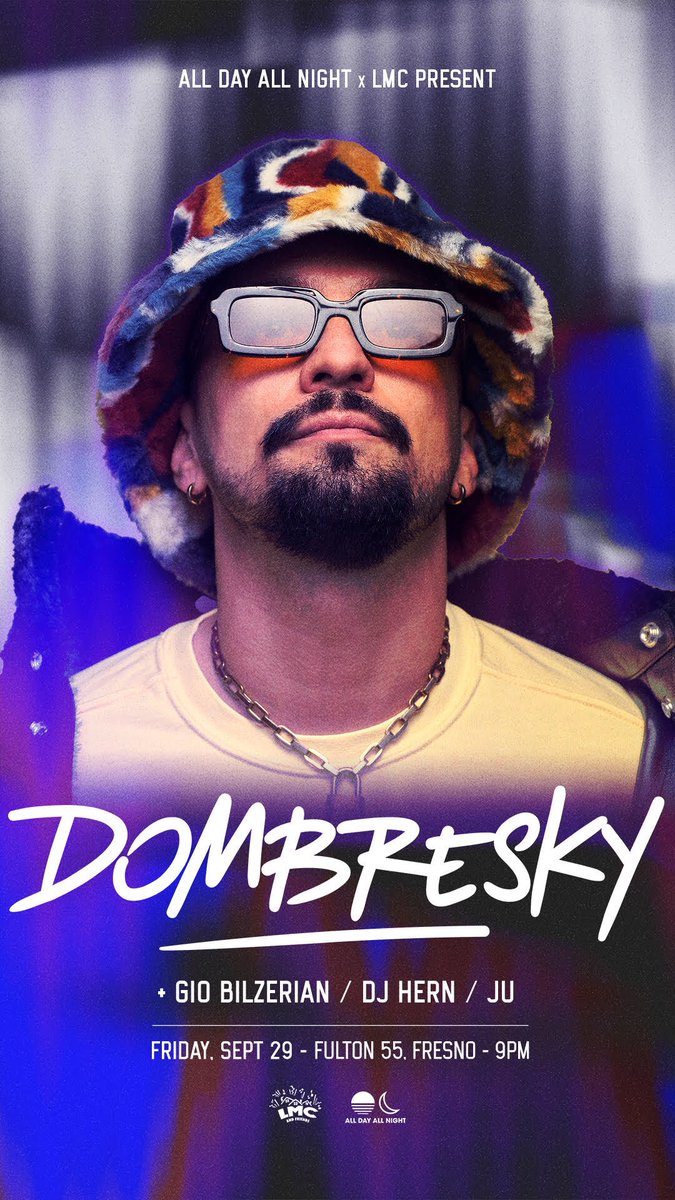 FloatingSpecies's tweet photo. Fresno we’re bringing the man with the grooves @Dombresky !!!! Grab those tix asap https://t.co/Run6FH222E https://t.co/84E86h4E6c