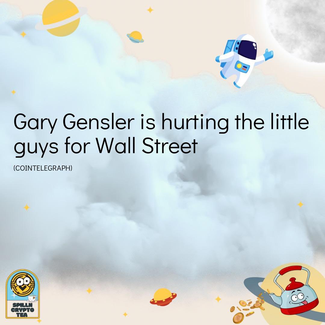 SpillnCryptoTea's tweet photo. "“Imagine a town that refuses to tell you what the speed limit is but frequently gives speeding tickets. “ - couldnt find a better comparison." @GaryGensler https://t.co/EIJViTgKn9 https://t.co/uxXRQoLL46