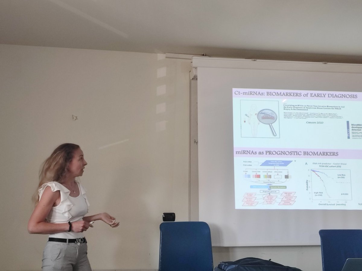 Great atmosphere in UMG Catanzaro talking to LS PhD students on the role of metabolic reprogramming in #breastcancer. Thanks @nikamodio and @e_iaccino to host this event and what a joy to have Marilena on the stage with me. Now time for the #SIB #workshop on #cancemetabolism #TBT