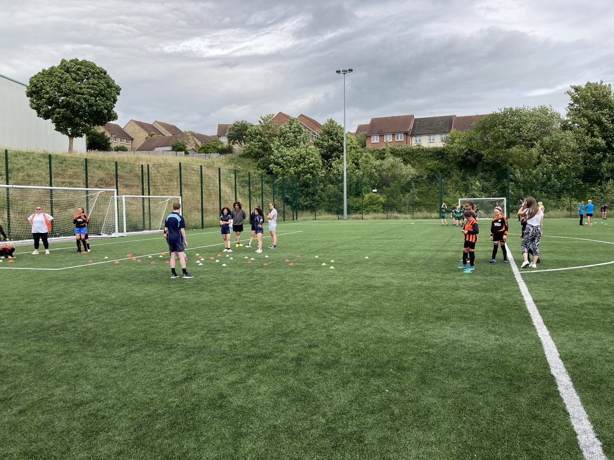 Great #girlsfootballinschools Year 3/4 girls football festival <a href="/pacauk/">Portslade Aldridge Community Academy</a> this afternoon! Over 45 girls from <a href="/BenfieldPrimary/">Benfield Primary</a> <a href="/mileoakprimary/">Mile Oak Primary</a> <a href="/FGBBrackenbury/">Brackenbury FGB</a> &amp; <a href="/StNicsSchool/">St Nicolas Primary</a> all taking part and having fun! Brilliant leaders from <a href="/pacauk/">Portslade Aldridge Community Academy</a> 
Lot of info given about playing &amp; <a href="/FIFAWWC/">FIFA Women's World Cup</a>