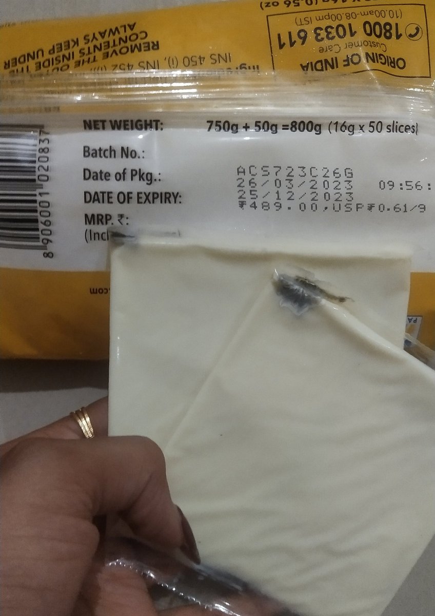 So I got this a month back and the product wasn't expired yet and this is what I found on the cheese slices already! This is ridiculous within 3 months of manufacturing this is how it turns out to be. Avoid using GoCheese! 

#BoycottGoCheese