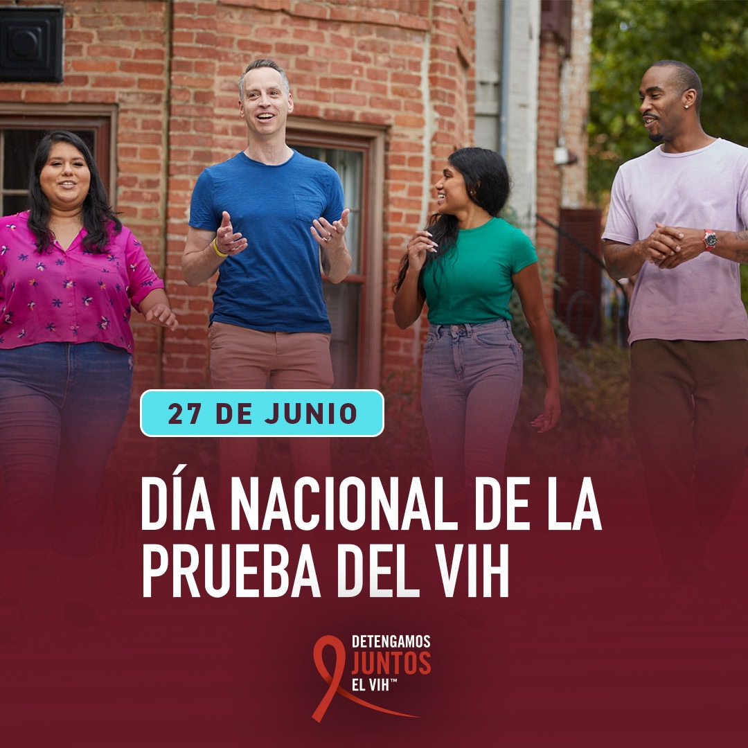 Hoy es el #DíaNacionalDeLasPruebasDelVIH. Hazte la prueba para comprobar tu estado y estar al tanto. A partir de ahí, podrás tomar las medidas necesarias. Encuentra la opción de prueba del VIH que mejor se adapte a ti: bit.ly/3HY69IQ. #DetengamosJuntosElVIH