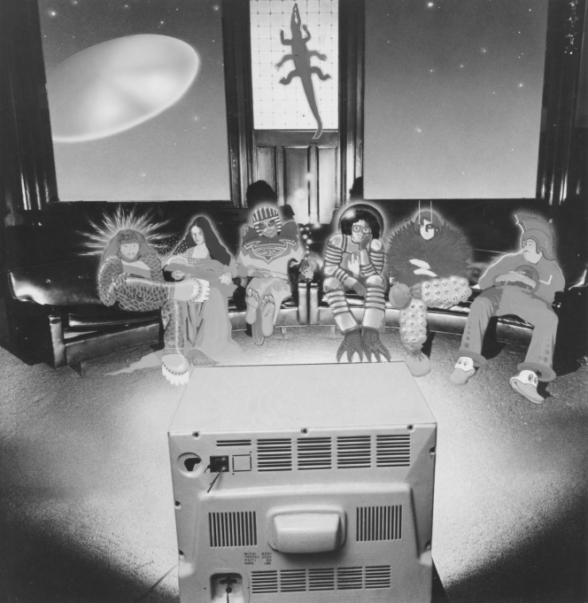 GratefulDead's tweet photo. On 6/27/74, the Dead released their 7th studio album, ‘From the Mars Hotel.' The album’s working title, 'Ugly Rumors,' is hidden on the front cover, and the back cover features an illustration by Alton Kelley and Stanley Mouse portraying the band members as the “ugly roomers." https://t.co/wGIqgWEd8l