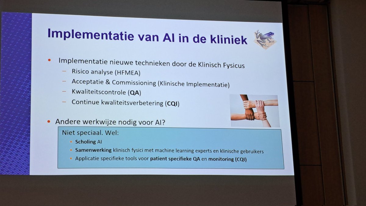 Mooie aanbevelingen voor kwaliteitsbewaking bij implentatie van AI in de kliniek door Charlotte Brouwer van <a href="/umcg/">UMCG</a> <a href="/de_specialisten/">Federatie Medisch Specialisten</a>