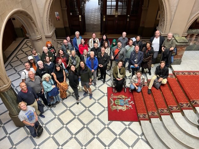 A bunch of legend scholars in Sheffield town hall as photographed by Andrew Robinson! #ISCLR23