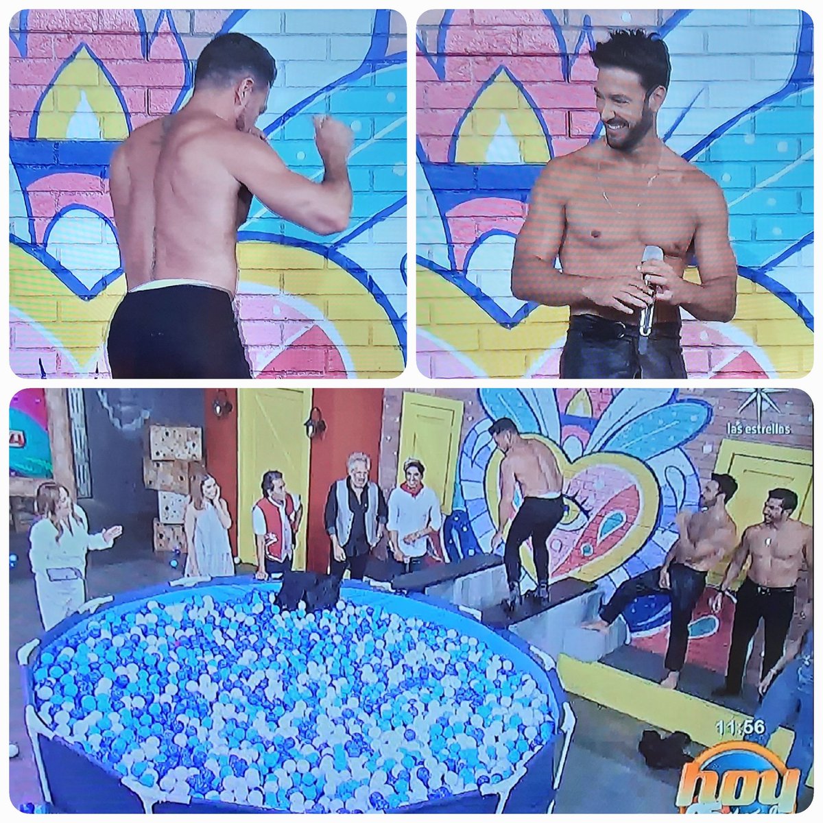 PaulinaJP86's tweet photo. Muy buenos los integrantes del grupo KAIRO, como los buenos vinos😘🍷UN TACO DE OJO👁👁🎙 Paulo, Roberto y Christian ❤ @programa_hoy #RobertoAssad #PauloQuevedo #ChristianCarabias @GrupoKairo #Kairo #25añosHoy #GalileaMontijo #Hoy https://t.co/E3Qt2VsxoJ