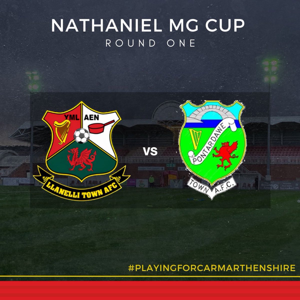 🏆 | CUP DRAW The Reds face Pontardawe Town at Stebonheath Park in the first round of the #NathanielMGCup