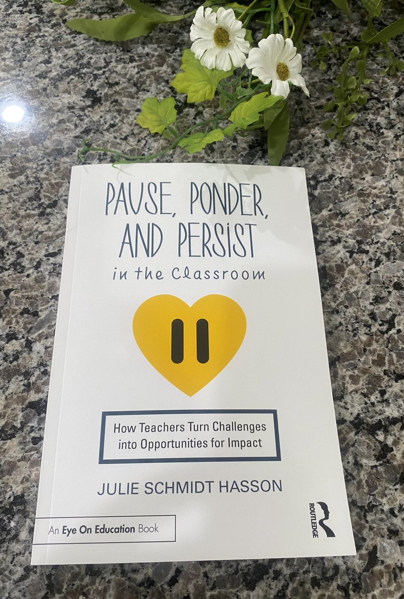 My copy arrived today! I am so EXCITED to read #PausePonderPersist! @JulieSHasson @AppstateRCOE #SummerReading #AppState