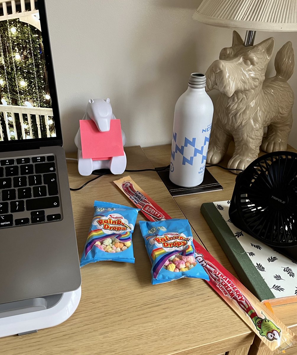 sarahbonner101's tweet photo. This evening’s writing will be fuelled by some very mature snacks! 

#RainbowDrops #AmWriting https://t.co/EYnFVs5btL
