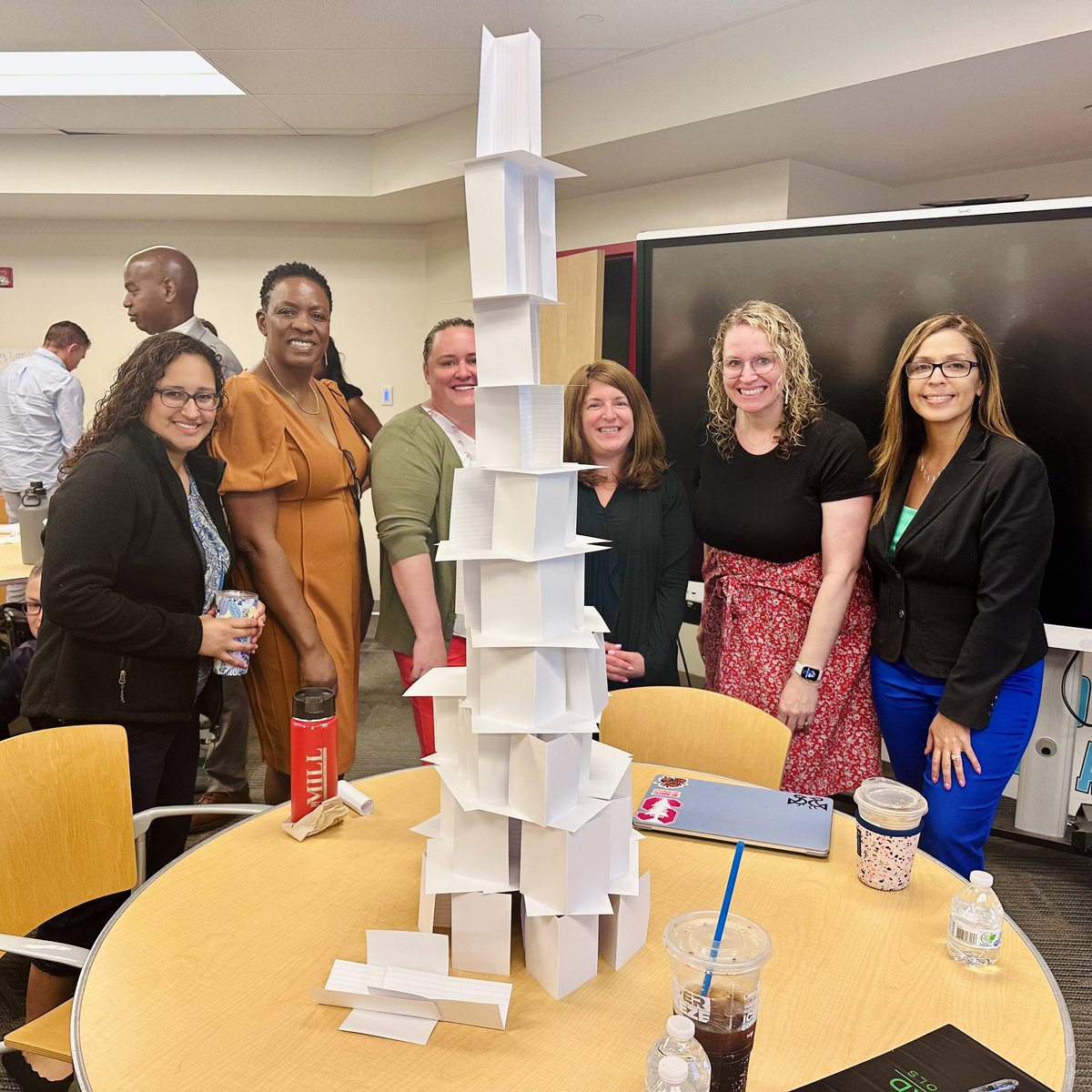 Summer is for #STEMchallenges ! Thanks to the team at @MilnerMiddle for bringing this fun community builder to our last day of leadership institute! Principal Wilson-Ruff @STEMEdCT used her #stemskills to support her team in #learningandgrowing! @msboratko @Hartford_Public