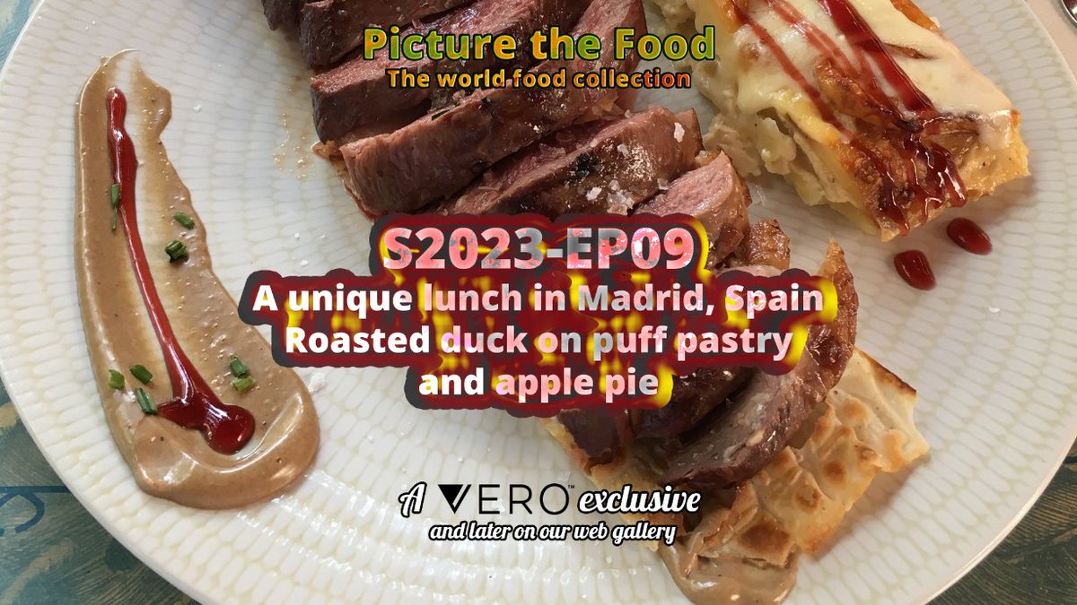 Welcome to a unique Spanish lunch experience in the heart of the Spanish capital, Madrid.
vero.co/nemethstarprod…

#PictureTheFood #food #international #Spain #SpanishCuisine #MadridEats #FoodDesign #RoastedDuck #PuffPastry #ApplePie #localcuisine #foodie #dessertporn #foodtour