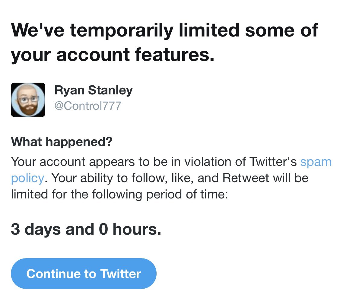Control777's tweet image. I mostly re-tweet things I think are important… apparently that’s “spam”. It’s all news or satire. Limits like this are the opposite of free speech; meanwhile Darth Musk spreads conspiracy theories and fascist rhetoric under the guise of an open platform. Trash.