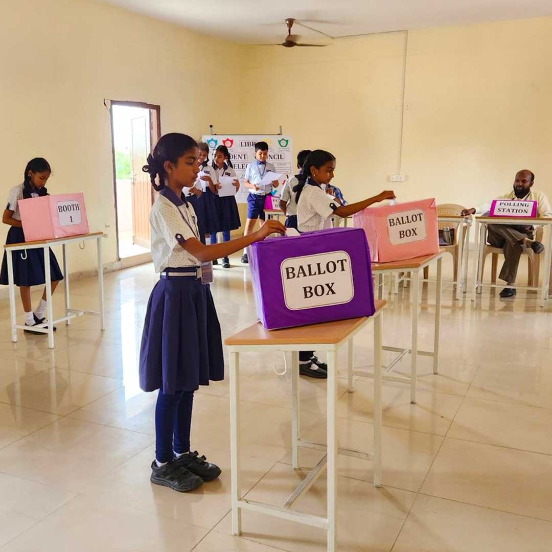 libr_school's tweet photo. The highly anticipated School Student Council Election is finally here, and we're thrilled to witness our future leaders emerge.

#leadersoftomorrow #libr #leadindiabharatratnas #shapingtheworld #students #shapingyoungminds #schoolinkeesara #CBSESchool #kids https://t.co/pzMayOzVsp