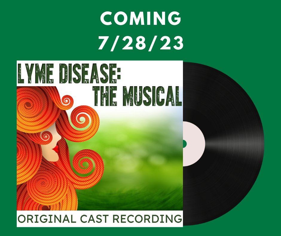 Get ready! The 'Lyme Disease: The Musical' Original Cast Recording will be released on music streaming services on July 28, 2023! Use this link to pre-save on Spotify: distrokid.com/hyperfollow/or…
#lymemusical #lyme #castalbum #hff22 #lymedisease #newmusical #musicalcomedy