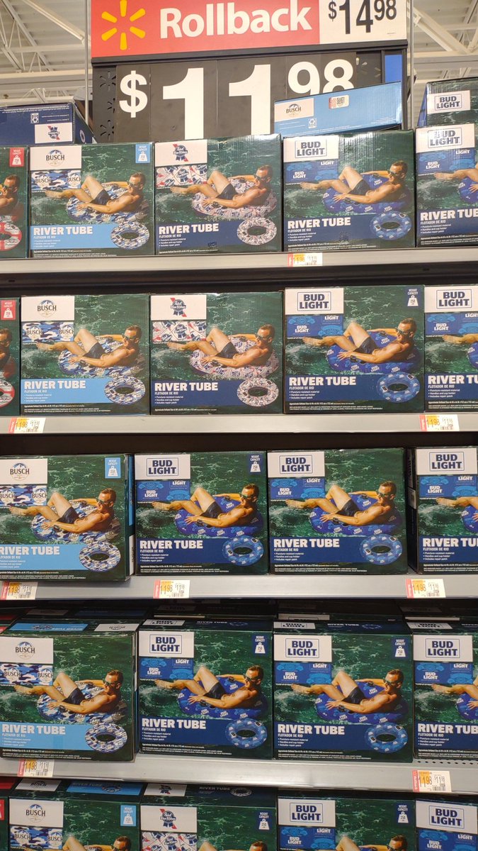 Bud light cant even sell there river tubes in NY lol