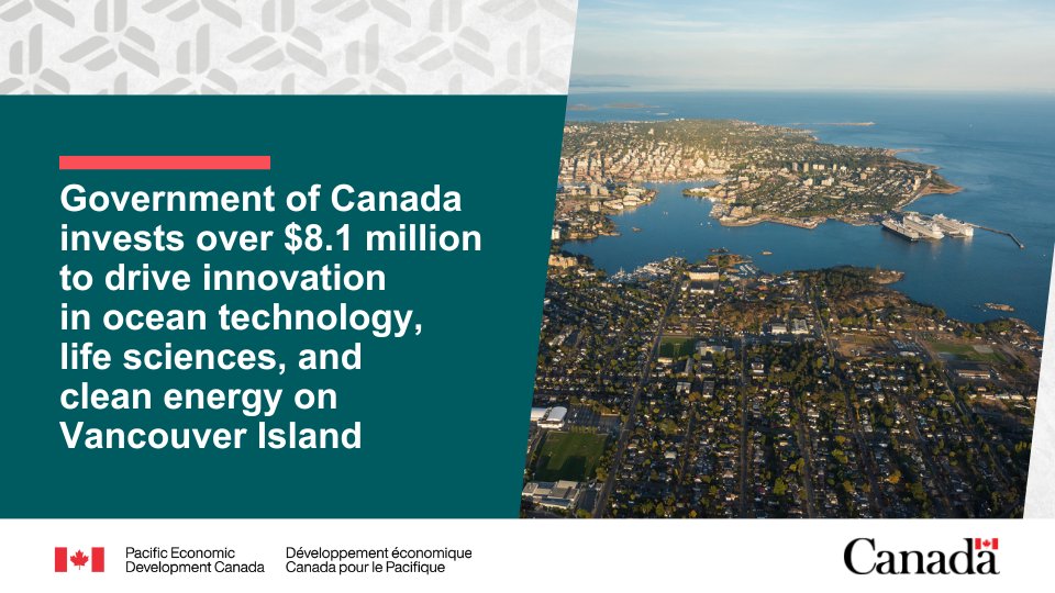 Pacific Economic Development Canada (@pacificanen) on Twitter photo 📣NEW: over $8.1M to help seven #GreaterVictoria organizations including <a href="/SIProsperity/">South Island Prosperity Partnership</a> and <a href="/uvic/">UniversityOfVictoria</a> 📣.
This funding will:
✔boost innovation networks
✔drive business growth
✔create new jobs and training opportunities
➡️ ow.ly/YpLj50OYuzf 📣NEW: over $8.1M to help seven #GreaterVictoria organizations including <a href="/SIProsperity/">South Island Prosperity Partnership</a> and <a href="/uvic/">UniversityOfVictoria</a> 📣.
This funding will:
✔boost innovation networks
✔drive business growth
✔create new jobs and training opportunities
➡️ ow.ly/YpLj50OYuzf