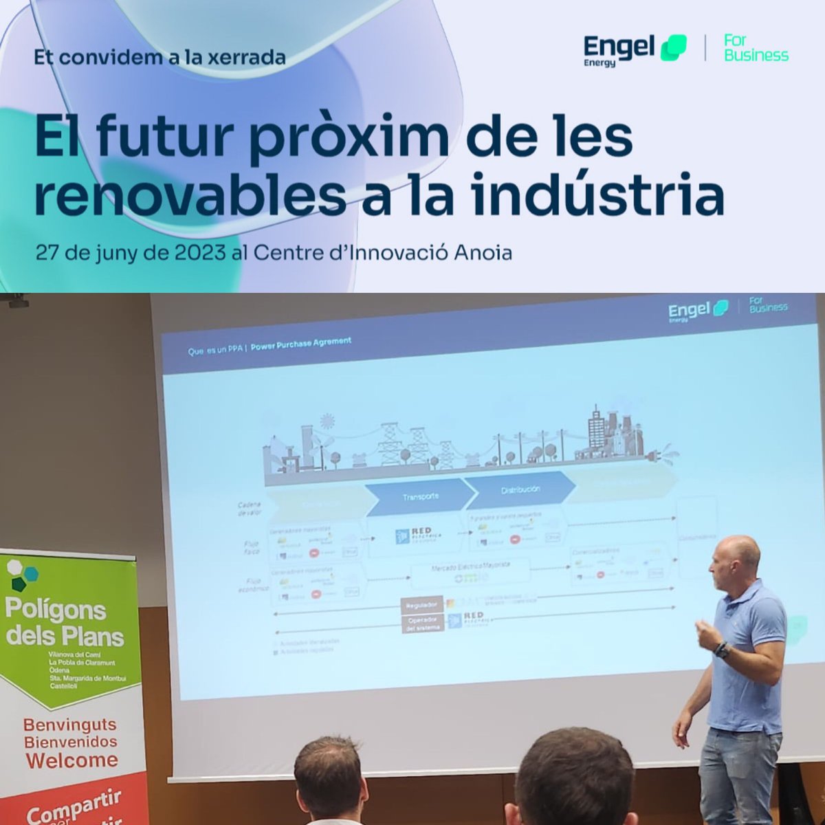 GadicInfo's tweet photo. Participem com a ponents i organitzadors junt amb Engel energy i l’associació  de poligons Els  Plans en una xerrada  informativa sobre la creació de comunitats energetiques industrials amb l’assiténcia  d’un gran nombre d’empresaris I alcaldes de la zona. @GadicInfo @engelenergy https://t.co/wDygHH7Hv3