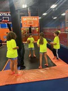 Extended Day summer camp enjoying a field trip to SkyZone!!!