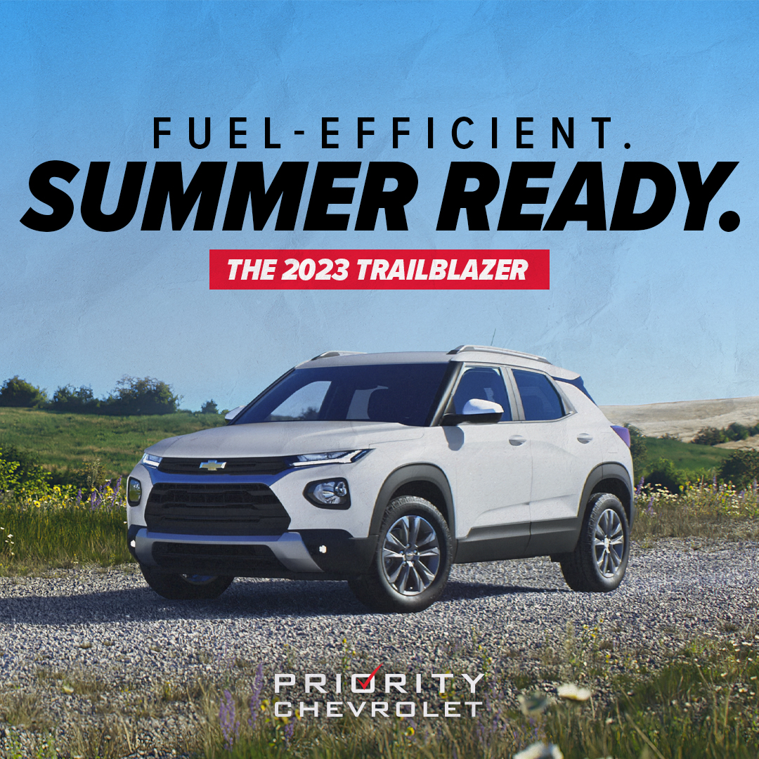 Easy on gas and perfect for summertime travel? 😎☀️ The 2023 Trailblazer is ready to hit the road. Shop the all-new SUV here: fal.cn/3zrFs