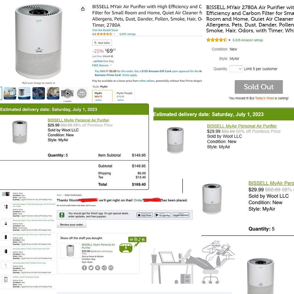 Our community paid $25 for a $100 purifier👇

Last week, Woot accidentally sold purifiers for $25 (15% 🎫)

Members were able to secure these in bulk for the summer, averaging 10 units, and are selling them for over $70

👍 , retweet &amp; tag 2 friends for a FREE month!

Good luck👨‍🍳