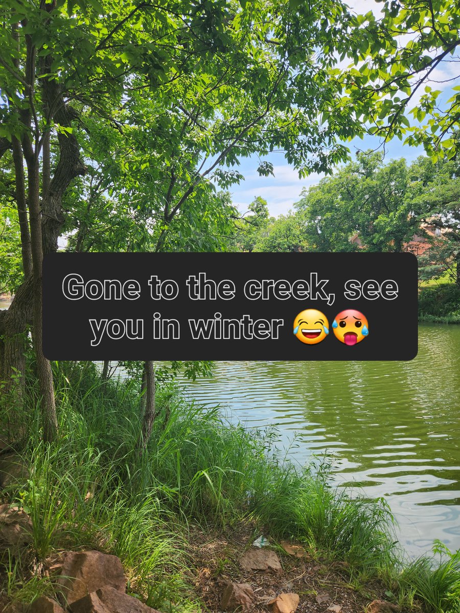 rayraysheppard's tweet photo. Suits on, towls out. It's swim time y'all π #Oklahoma #swOklahoma #SWOK #MedicineParkOK #summer #summerinthecreek #creek #river #swimming https://t.co/nbr0d3JvOF