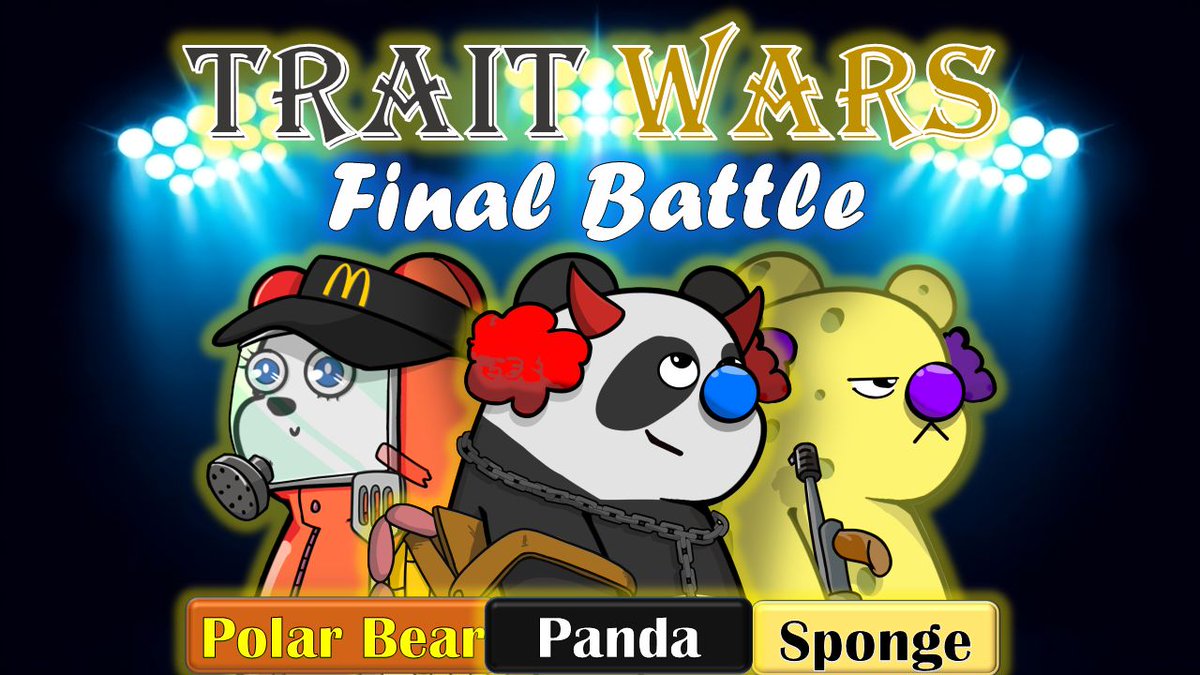 The battle ⚔️ of Traits was a fierce one #MultiversX $EGLD & SuperRareBears fam, but only 3 have made it to the final!

Panda 🐼
Sponge 🧽
Polar bear 🐻‍❄️

Who will come through & take the prize 🏆!

@pulsarmoney send 300 RARE to 100 retweets 

2500 $RARE & 50 million $HYPE shared…